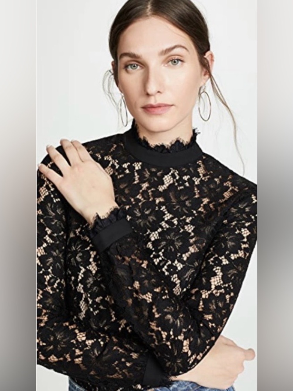 WAYF Berklin Lace Top Size XS